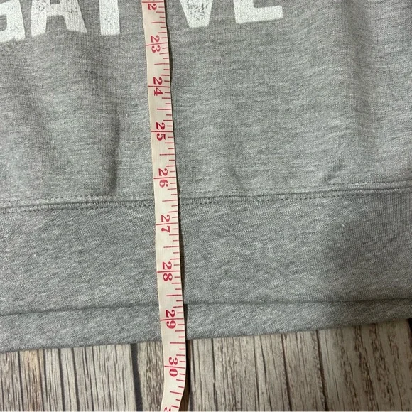 I Had My Patience Tested I'm Negative Cat Funny Gray Long Sleeve Fleece Sweater - Picture 6 of 11